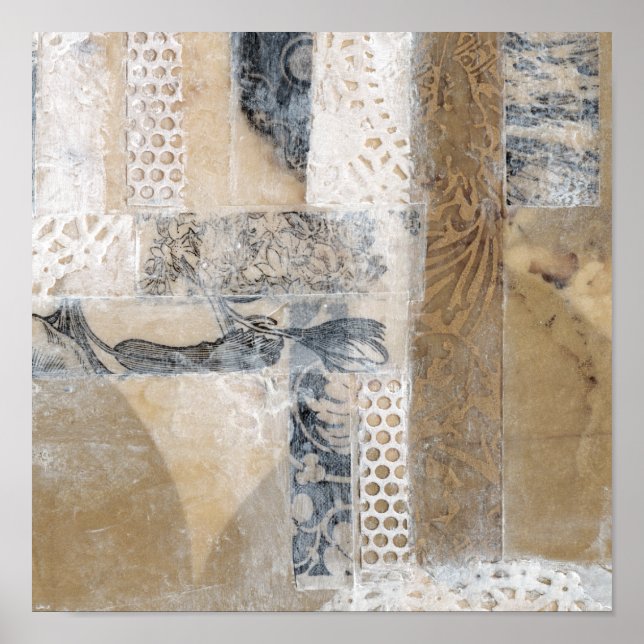 Pôster Colagem de rendas I (Frente)