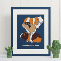 Colagem de Suínos de Guiné Personalizada