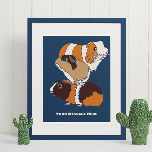 Poster Colagem de Suínos de Guiné Personalizada (Criador carregado)