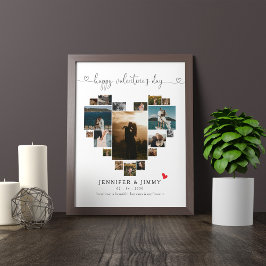 Poster COLAGEM DO CORAÇÃO DO feliz dia de os namorados