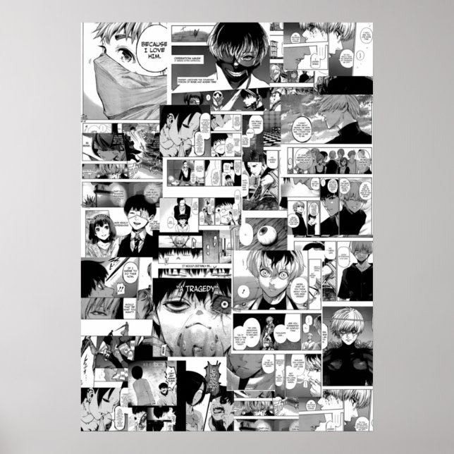 Poster Colagem do Tokyo ghoul  (Frente)