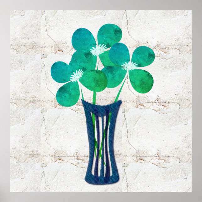 Poster Colagem Floral Russa (Frente)