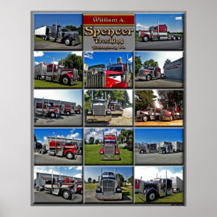 Pôster Colagem modelo de W.A. Spencer Um