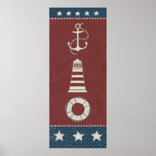 Pôster Colagem náutica 1