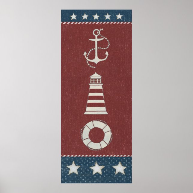 Pôster Colagem náutica 1 (Frente)