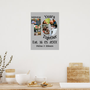 Poster Colagem personalizada de 10 anos de casamento 11