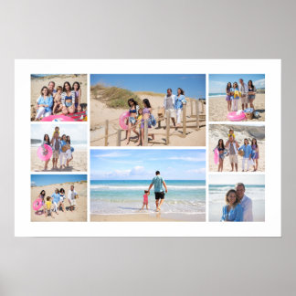 Poster Colagem Personalizada de 8 Fotos
