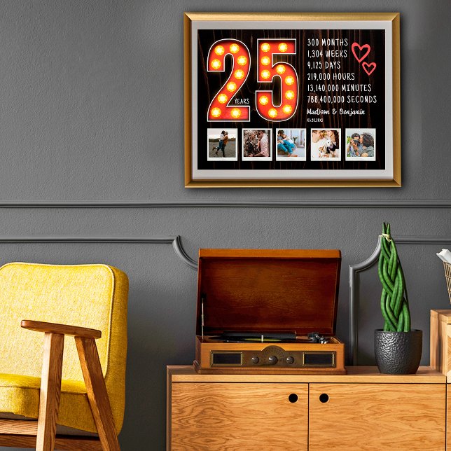 Poster Colagem Personalizada de Fotografias de Corações d (Criador carregado)