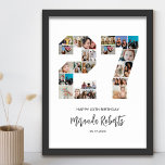 Poster Colagem Personalizada de Fotografias do 27º Aniver<br><div class="desc">Comemore o 27º aniversário com este poster de colagem de fotos número 27 personalizado. Este presente personalizável também é perfeito para o aniversário de casamento. É uma maneira excelente de mostrar memórias preciosos do seu casamento e da sua vida casada. A poster apresenta uma coleção de fotos capturando aqueles momentos...</div>
