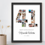 Poster Colagem Personalizada de Fotos 41 ruas Número de A<br><div class="desc">Comemore o aniversário de 40ruas com este poster de colagem de fotos número 40 personalizado. Este presente personalizável também é perfeito para o aniversário de casamento. É uma maneira excelente de mostrar memórias preciosos do seu casamento e da sua vida casada. A poster apresenta uma coleção de fotos capturando aqueles...</div>