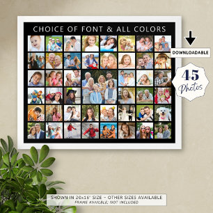 Poster Colagem Personalizada de Fotos 45
