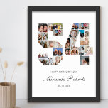 Poster Colagem Personalizada de Fotos 54º Aniversário Núm<br><div class="desc">Comemore o 54º aniversário com este poster de colagem de fotos número 54 personalizado. Este presente personalizável também é perfeito para o aniversário de casamento. É uma maneira excelente de mostrar memórias preciosos do seu casamento e da sua vida casada. A poster apresenta uma coleção de fotos capturando aqueles momentos...</div>