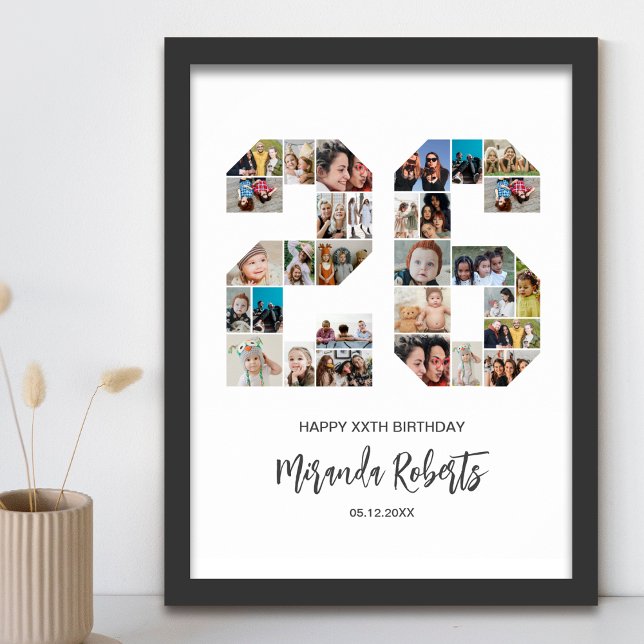 Poster Colagem Personalizada de Fotos do 26º Aniversário  (Criador carregado)
