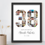 Poster Colagem Personalizada de Fotos do 38º Aniversário<br><div class="desc">Comemore o 38º aniversário com este poster de colagem de fotos número 38 personalizado. Este presente personalizável também é perfeito para o aniversário de casamento. É uma maneira excelente de mostrar memórias preciosos do seu casamento e da sua vida casada. A poster apresenta uma coleção de fotos capturando aqueles momentos...</div>