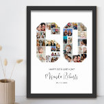 Poster Colagem Personalizada de Fotos do 60º Aniversário<br><div class="desc">Comemore o 60º aniversário com este poster de colagem de fotos número 60 personalizado. Este presente personalizável também é perfeito para o aniversário de casamento. É uma maneira excelente de mostrar memórias preciosos do seu casamento e da sua vida casada. A poster apresenta uma coleção de fotos capturando aqueles momentos...</div>