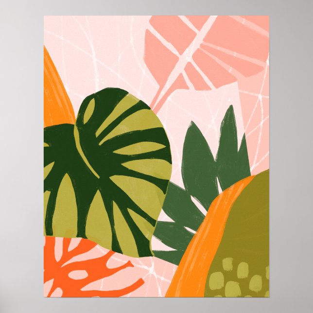 Poster Colagem Selva I (Frente)