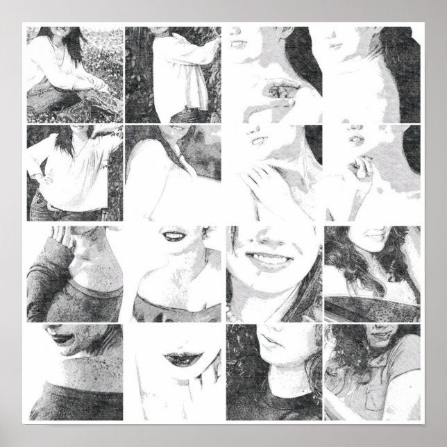 Poster Colagem sem rosto (Frente)