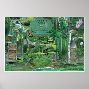 Poster Colagem Sewanee do beco de Abbos, TN