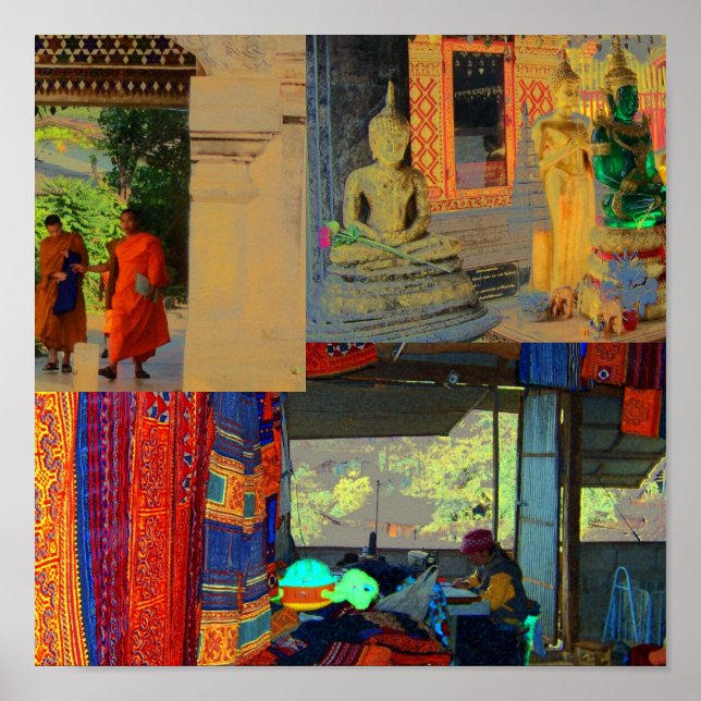 Pôster Colagem Tailândia (Frente)