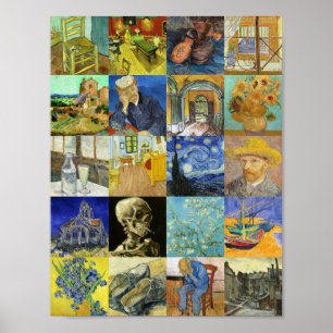 Poster Colagem Van Gogh