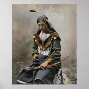 Pôster Colar do osso, chefe 1899 do Conselho