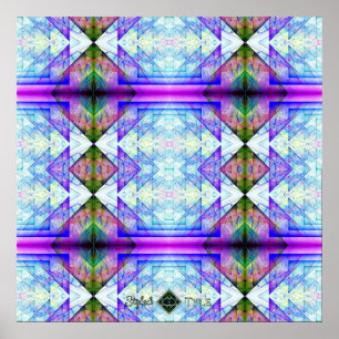 Poster Colcha de Prisma de Triângulo Invertido