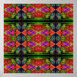 Pôster Colcha de Prisma de Triângulo Invertido 2