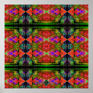Pôster Colcha de Prisma de Triângulo Invertido 2