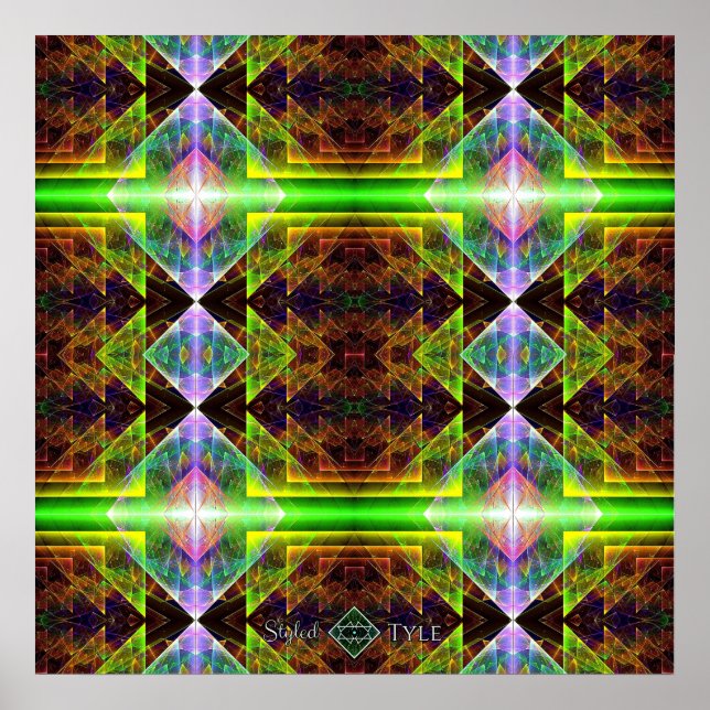 Poster Colcha de Prisma Triangular (Frente)