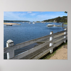 Poster Cold Primavera Harbor Long Island New York