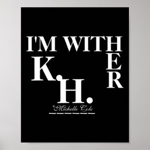 Poster Cole Está Com Ela (kamala Harris)