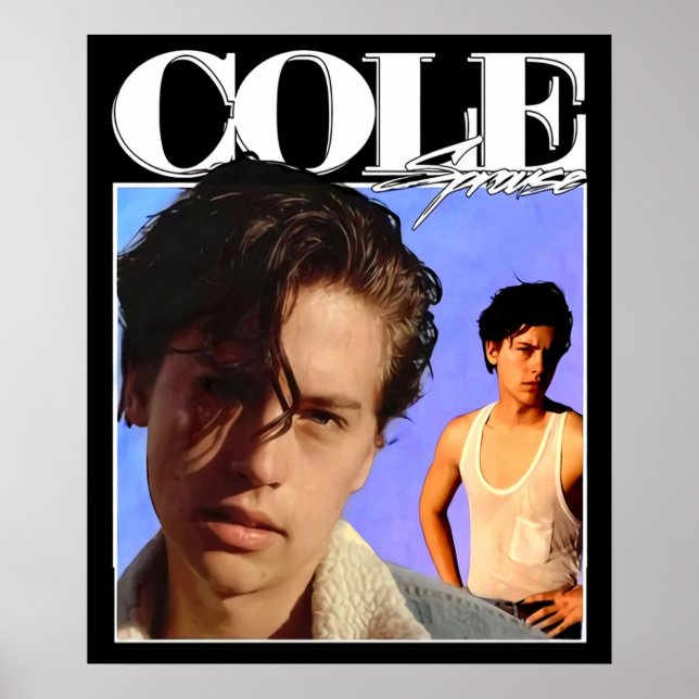 Poster Cole Sprouse 90_sVintage (Frente)