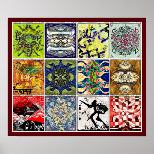 Poster Coleção Atrasada de Propriedades do Lago Geranium 