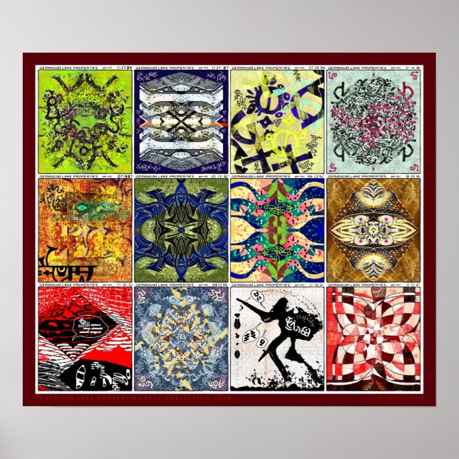 Poster Coleção Atrasada de Propriedades do Lago Geranium  (Frente)