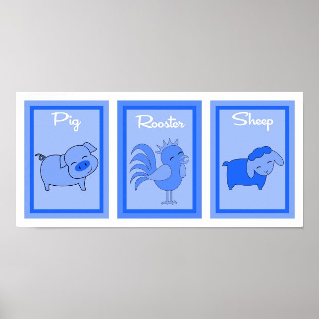 Poster Coleção de Arte de Barn Yard Boys 5X7 (Frente)