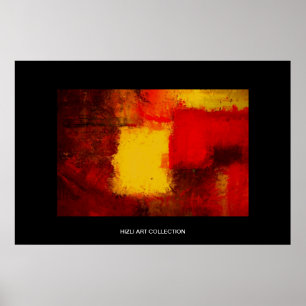 Poster Coleção de arte de Hizli - Abs moderno amarelo