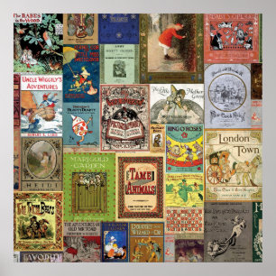 PÔSTER COLEÇÃO DE BOOKCOVERS DE COBRIR DO LIVRO JSBC CO