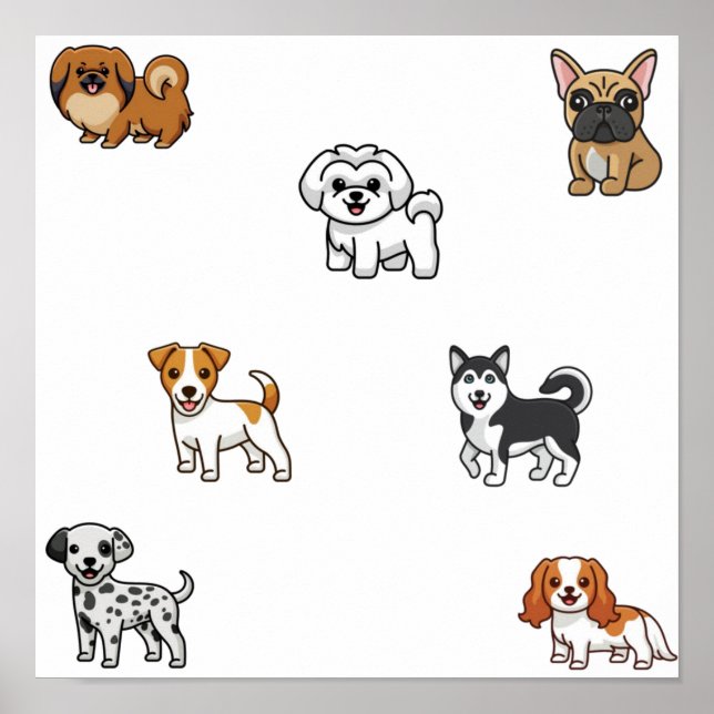Poster Coleção de cães (Frente)