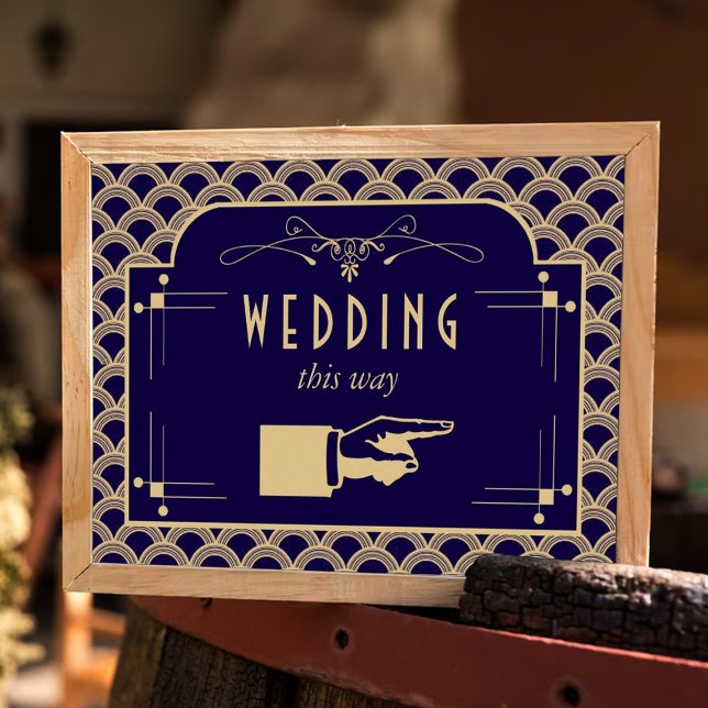 Poster Coleção de Casamentos Art Deco Gatsby, de 1920 (Criador carregado)