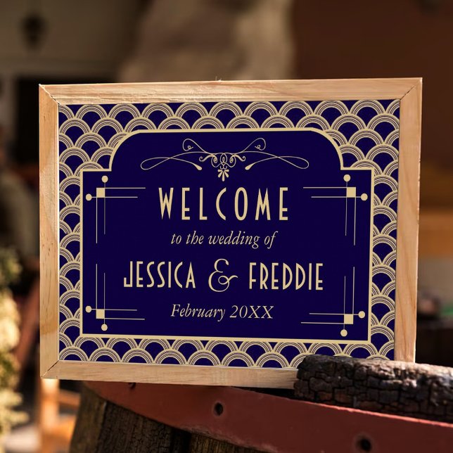 Poster Coleção de Casamentos Art Deco Gatsby, de 1920 (Criador carregado)