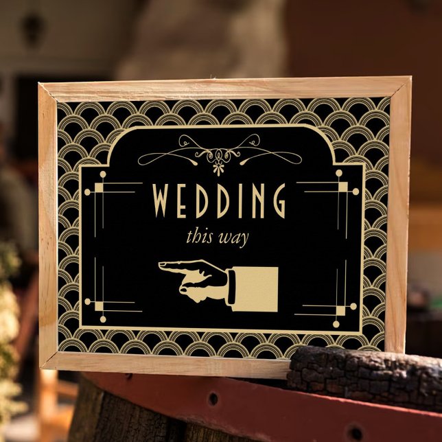 Poster Coleção de Casamentos Art Deco Gatsby, de 1920 (Criador carregado)