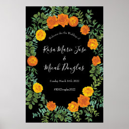 Poster Coleção de Casamentos Góticos do Dia das Bruxas Ne