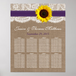 Poster Coleção de Casamentos Russos de Girassol - Roxo