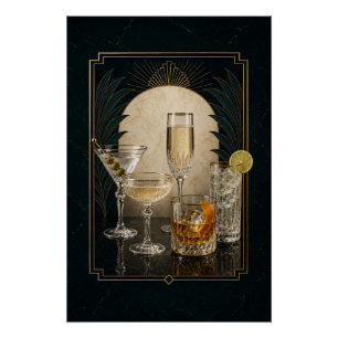 Pôster Coleção de Coquetéis Signature Five em Poster Art