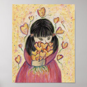 Poster Coleção de Corações de Amor Pintura Arte Cartazes 