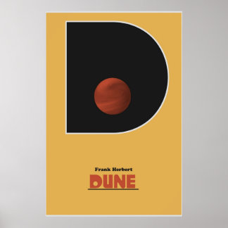 Poster Coleção de Design Dune Scifi