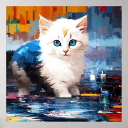 Poster Coleção de gatos em forma de gato: