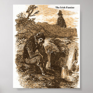 Poster Coleção de imagens da Fome irlandesa para o post