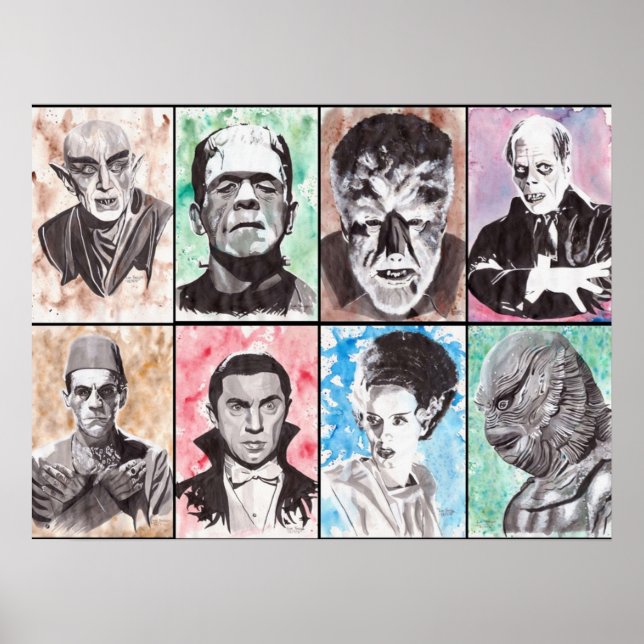 Poster Coleção de Monstros Clássicos (Frente)
