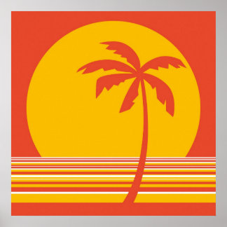 Poster coleção de palmas
